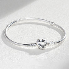 Load image into Gallery viewer, High Quality Fit pandora snake chain bracelet 3mm bead jewelry original berloque silver-plated charms for women gift