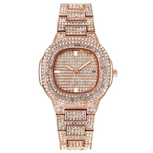 Load image into Gallery viewer, Free Dropshipping New 2020 Femme Diamond Mens Watches Hip Hop Quartz Watch For Women Iced Out Female Clock Male Wristwatches