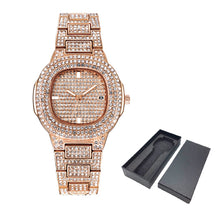 Load image into Gallery viewer, Free Dropshipping New 2020 Femme Diamond Mens Watches Hip Hop Quartz Watch For Women Iced Out Female Clock Male Wristwatches