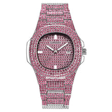 Load image into Gallery viewer, Free Dropshipping New 2020 Femme Diamond Mens Watches Hip Hop Quartz Watch For Women Iced Out Female Clock Male Wristwatches