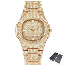Load image into Gallery viewer, Free Dropshipping New 2020 Femme Diamond Mens Watches Hip Hop Quartz Watch For Women Iced Out Female Clock Male Wristwatches
