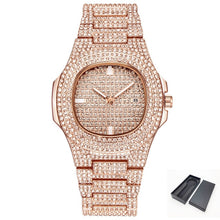 Load image into Gallery viewer, Free Dropshipping New 2020 Femme Diamond Mens Watches Hip Hop Quartz Watch For Women Iced Out Female Clock Male Wristwatches