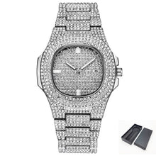 Load image into Gallery viewer, Free Dropshipping New 2020 Femme Diamond Mens Watches Hip Hop Quartz Watch For Women Iced Out Female Clock Male Wristwatches