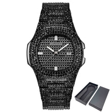 Load image into Gallery viewer, Free Dropshipping New 2020 Femme Diamond Mens Watches Hip Hop Quartz Watch For Women Iced Out Female Clock Male Wristwatches
