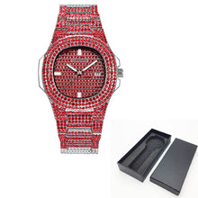 Load image into Gallery viewer, Free Dropshipping New 2020 Femme Diamond Mens Watches Hip Hop Quartz Watch For Women Iced Out Female Clock Male Wristwatches