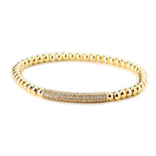 Load image into Gallery viewer, Woogge Hot Sale 3pcs/set Classical Handmade Beaded Braiding Bracelet Pave CZ Zircon Gold Crown Hip Hop Unisex Couple Gift