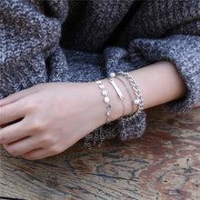 Load image into Gallery viewer, Abayabay Charms Bracelets Set Women Tassel Bracelet Chain Girl Rose Gold Color Fashion Jewelry Bohemia Stainless Steel Armband