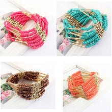 Load image into Gallery viewer, 1 pc Bohemian Style Charming Multilayer Beaded Bracelet Womens fine Jewelry arty Gift Hot High quality

